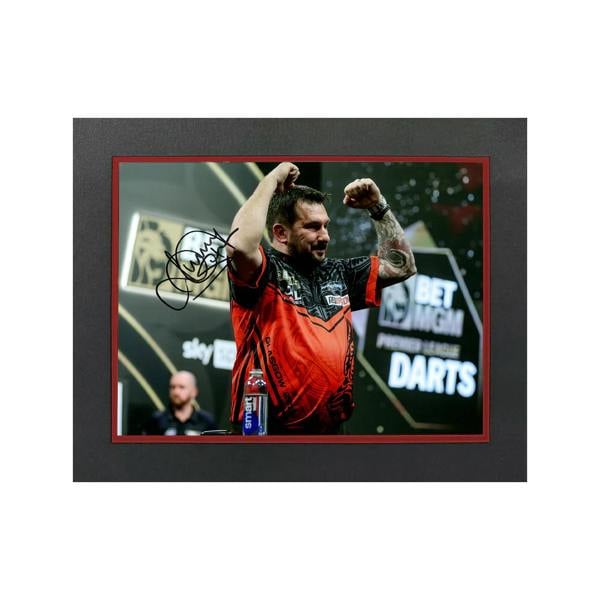 Jonny Clayton Signed 16x12 Image Deluxe Mount #1