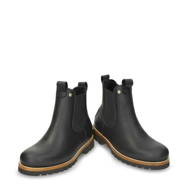 Panama Jack Beny Igloo C1 - Men's Black Waterproof Leather Chelsea Boots