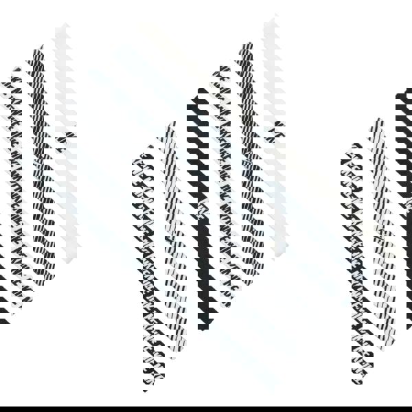 Nike Printed Flex Classic Headband (Pack of 6) - White/Black - 