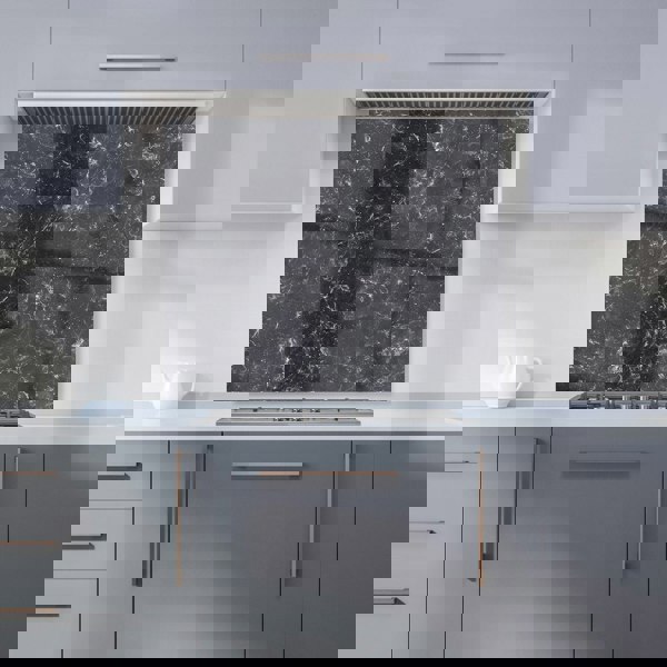 Warren Reed - Designer Deep Grey Quartz Effect Kitchen Splashback
