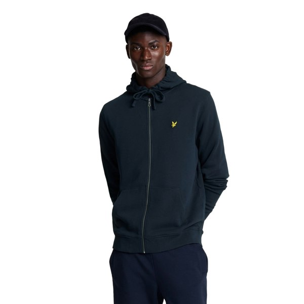 Lyle & Scott Mens Full Zip Hoodie - Dark Navy