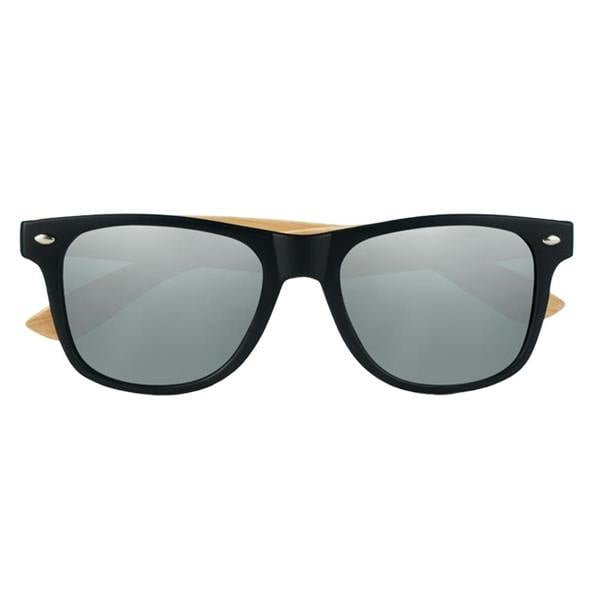 MidOcean California Touch Bamboo Sunglasses - Shiny Silver - 