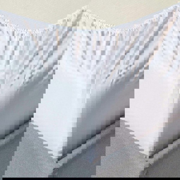 HOMESCAPES Organic Cotton Fitted Cot Sheets 400 Thread Count, 2 Pack