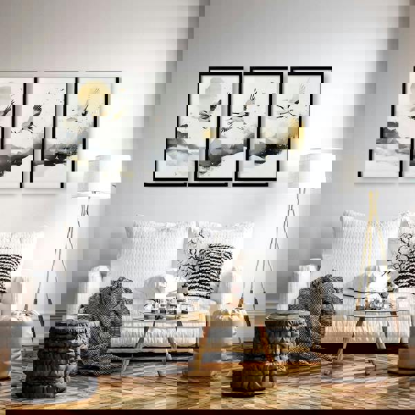 Art For Huge Wall | Set of 3 Asian Inspired Wall art Prints