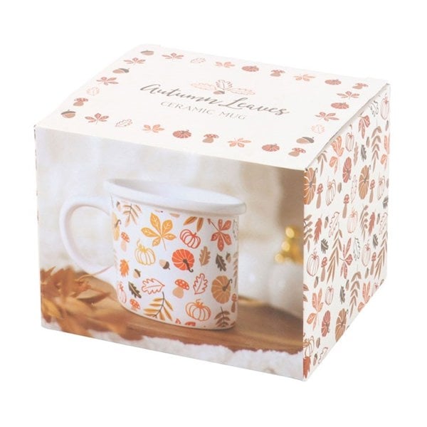 Serano Autumn Leaves and Pumpkins Mug