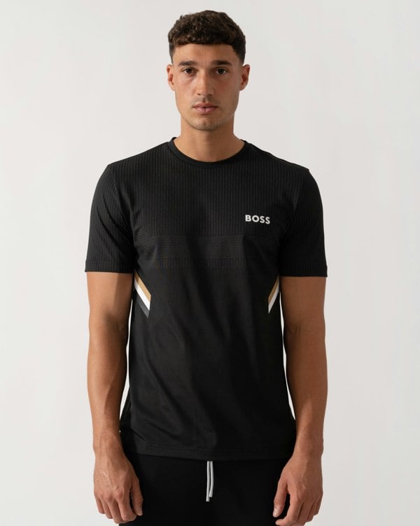 BOSS Green Tee Tech TOC Mens T-Shirt - Black 001