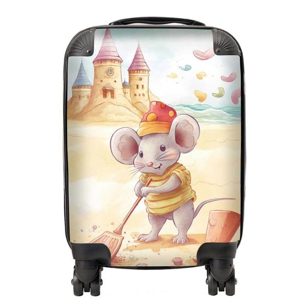 Warren Reed Mouse On A Beach Holiday Suitcase