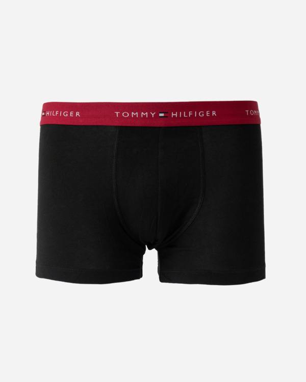Tommy Hilfiger Logo Waistband Mens Trunks in Red