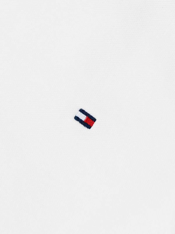 Tommy Hilfiger Boys Tape Detail Pique T-Shirt in White