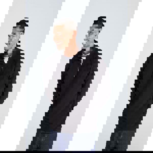 Animal Mens Stockholm Half Zip Fleece Top - Jet Black