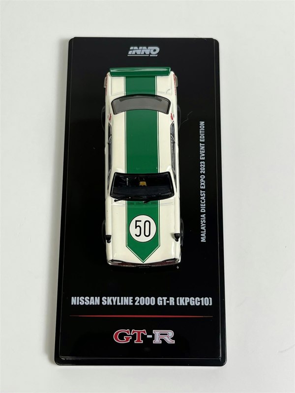 Inno 64 Nissan Skyline 2000 GT-R KPGC10 Malaysia Diecast Expo 2023 Edition Inno IN64KPGC10MDX23WH