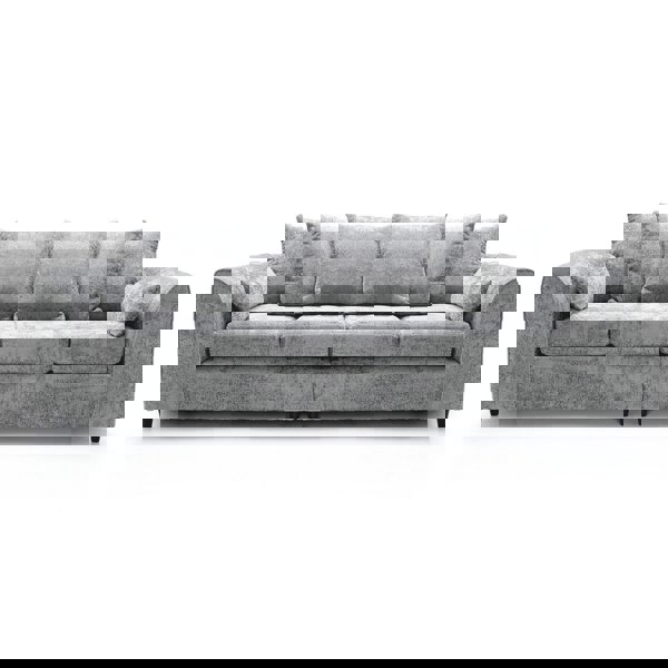 Furnishings For Less Monaco Chenille Fabric 4 Seater Sofa