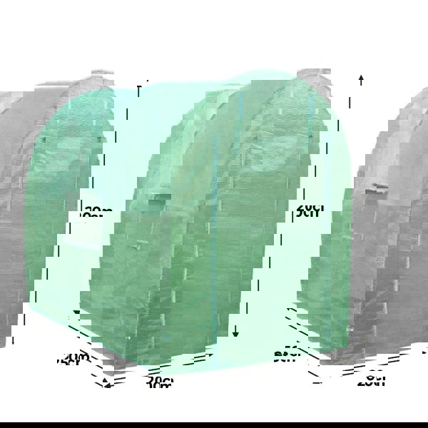 Monstershop Polytunnel 19mm 2.5m x 2m with Racking