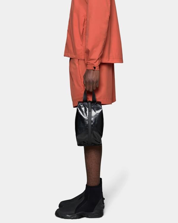 Rains Sibu Wash Bag - 01 Black | CHO | Designer Unisex Wash Bags