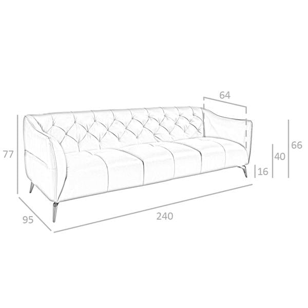 Angel Cerdá Chester sofa in brown leather 6168/6169