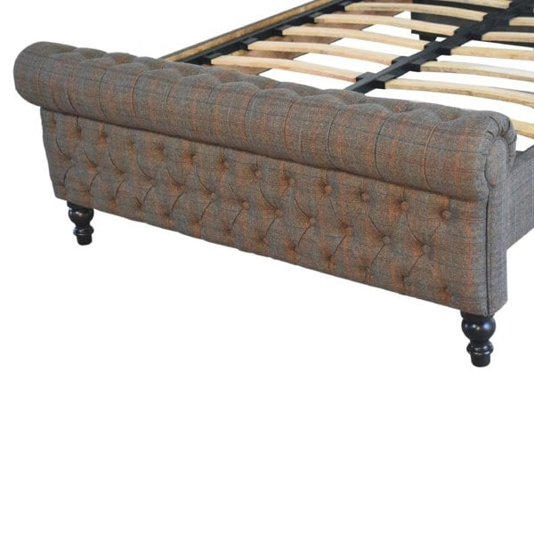 Artisan Furniture Solid Wood Multi Tweed Bed