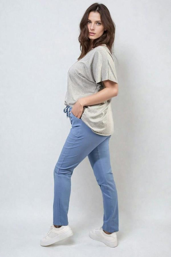Delilah Casual Drawstring Trousers - Jeans
