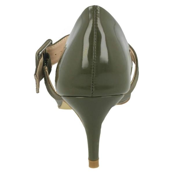 Spot On Ladies Spot On Chunky Buckle Strap Court Shoes F90059