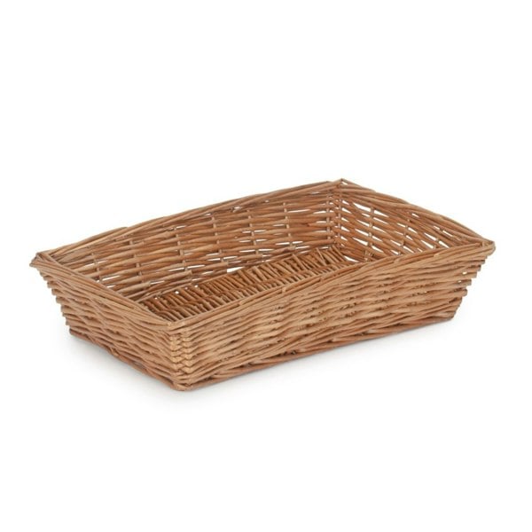 Small Tapered Wicker Rectangular Tray