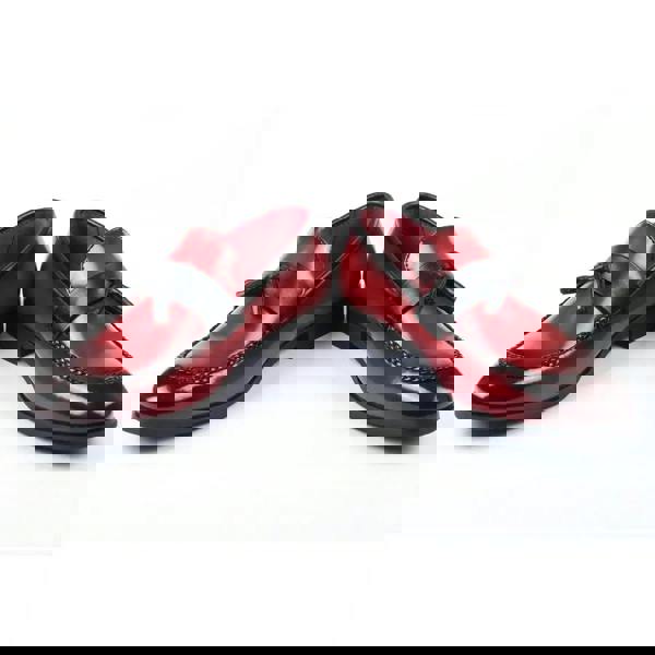 Dolcetto Men's Tassel High-Gloss Slip-On Loafers