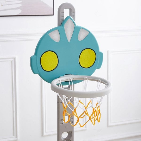 2-in-1 Adjustable Kids Basketball Hoop with Football Goal Kids Basketball Hoops Living and Home