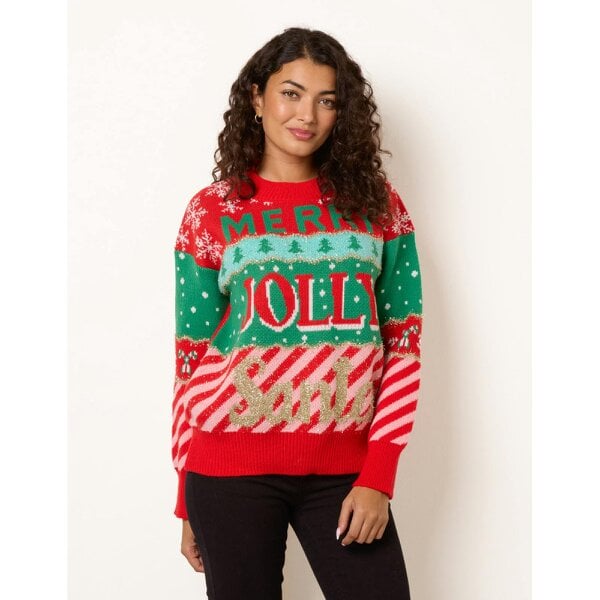 Blue Vanilla Merry Jolly Santa Jumper