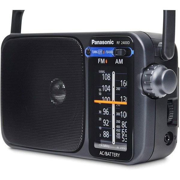 Panasonic RF-2400D Digital Portable Radio AM/FM - Free Gift RRP £5!