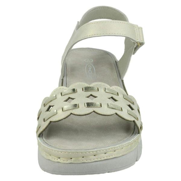 Spot On Ladies Spot On Mid Wedge Sandals F10944