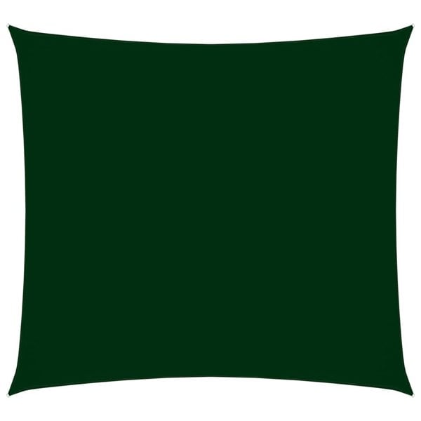 Berkfield Sunshade Sail Oxford Fabric Square 6x6 m Dark Green