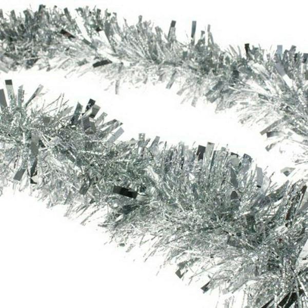 Silver Christmas Tinsel Garlands in Pack Sizes for Trees, Home and Seasonal Displays image 8