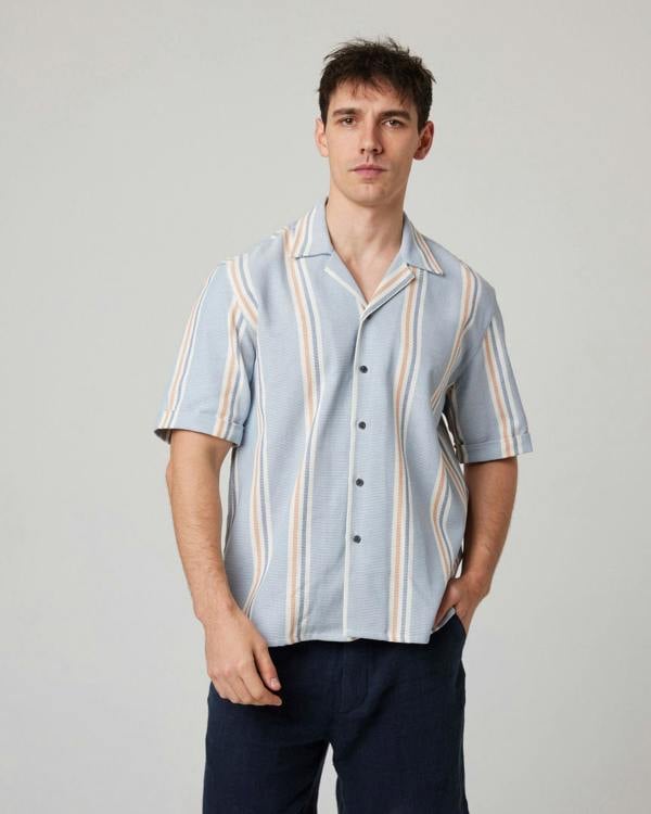 Peregrine  Quay Cuban Collar Shirt