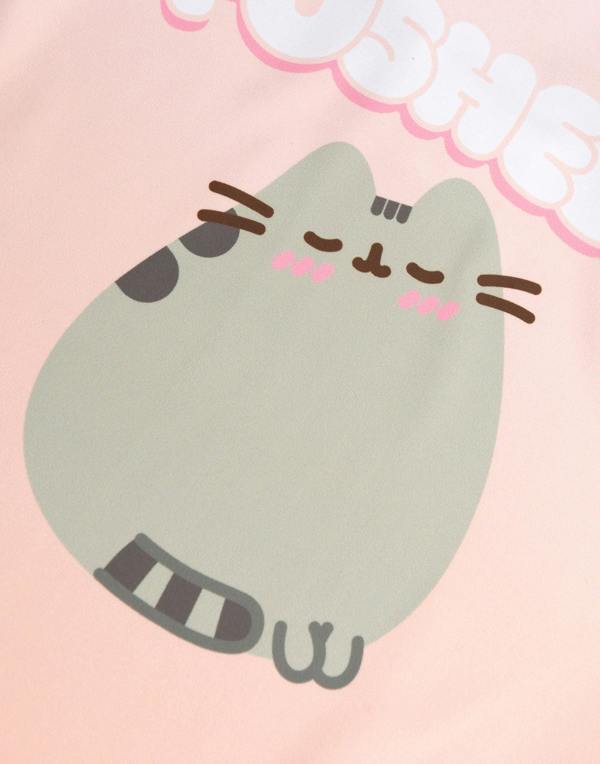 Vanilla Underground Pusheen Girls Multicoloured Bubble Font 1 Piece Swimming Costume
