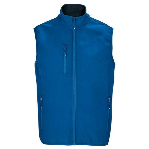 SOLS Mens Falcon Softshell Recycled Body Warmer - Royal Blue