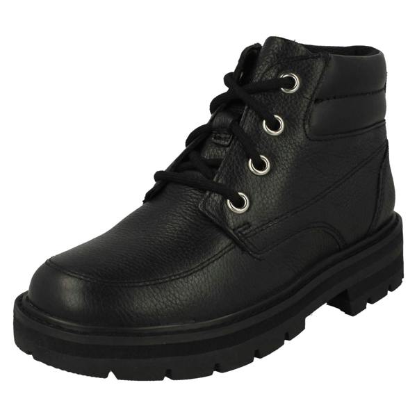Clarks Girls Clarks Lace Up Detailed Ankle Boots Prague Zip