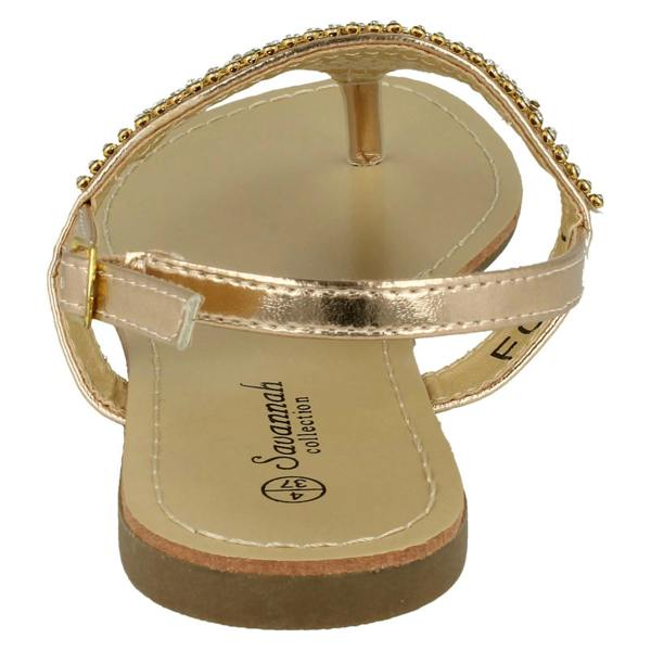Savannah Ladies Savannah Toe Post Diamante Sandals