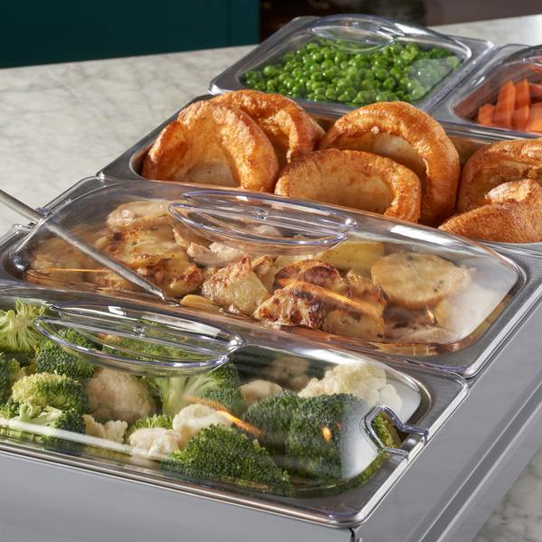 Cooks Professional 5 Section Buffet Warmer | 9.6L | Nordic Grey