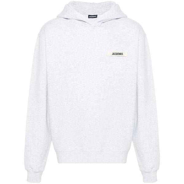Jacquemus The Gros Grain Hoodie   in  Grey