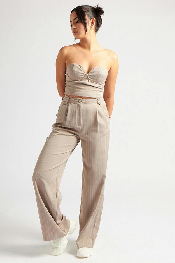 Urban Bliss Stripe Tailored Corset Top