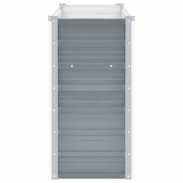 Berkfield Garden Raised Bed Galvanised Steel 160x40x77 cm Grey