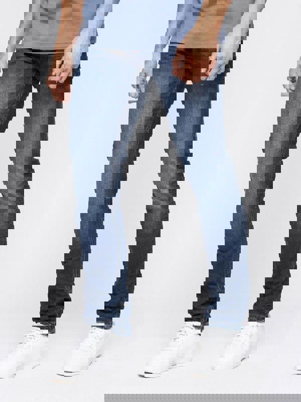 Crosshatch Barbeck Slim Fit Denim Jeans Tinted Blue