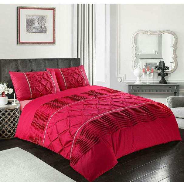 Eleanor Red Duvet Cover Set