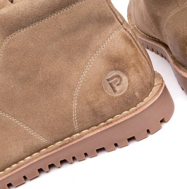 Popps 1961 MOD Mens Suede Boots Sand