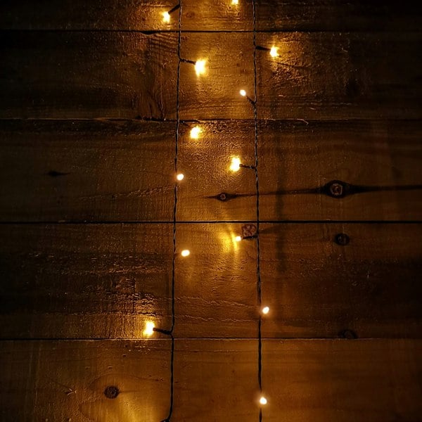Samuel Alexander 24 LED 2.3m Premier Christmas Indoor Outdoor Multi Function Battery Operated String Lights with Timer in Vintage Gold