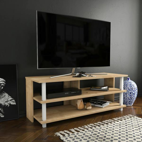 Decorotika Pueblo Modern Tv Stand TV Cabinet for TV's up to 55"