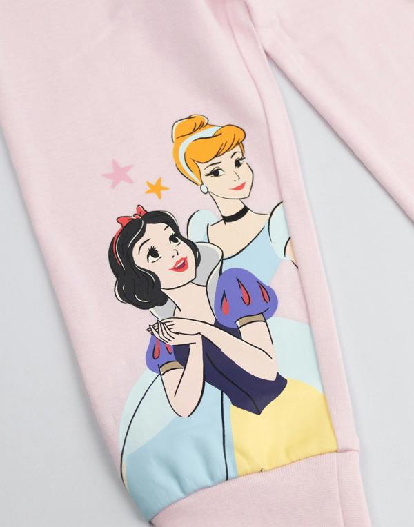Vanilla Underground Disney Girls Multicoloured Princess Multi-Pack of 2 Long Sleeve Long Leg Pyjama Set
