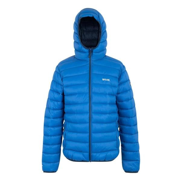 Regatta Mens Marizion Baffled Hooded Padded Jacket - Blue - 