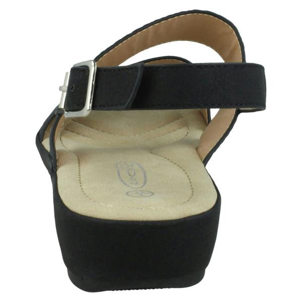 Spot On Ladies Spot On Low Wedge Mules F00287
