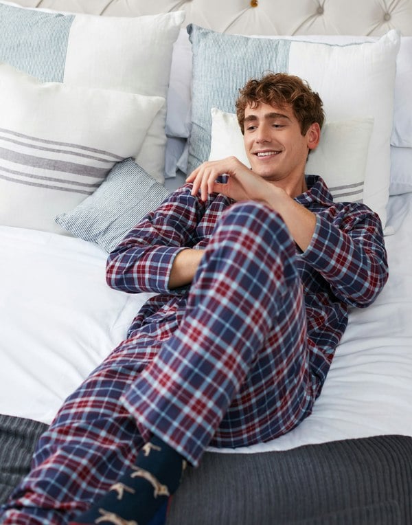 British Boxers Men's Brushed Cotton Pyjama Set – Arran Tartan