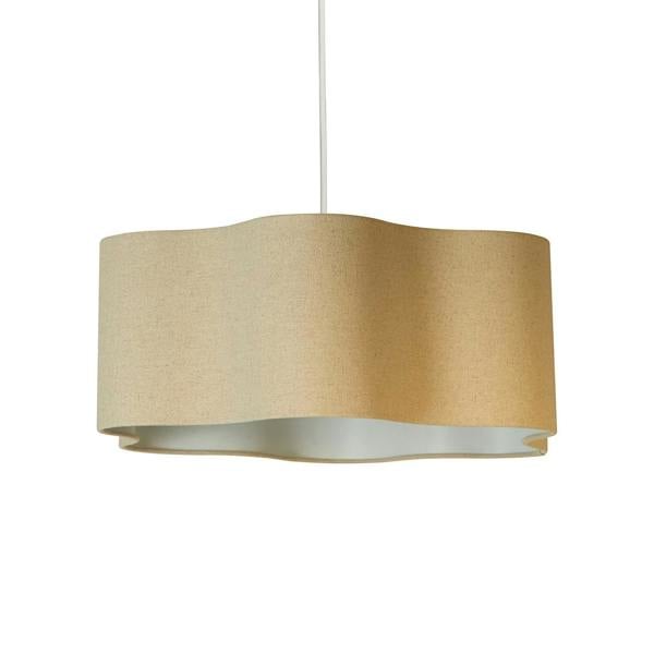 Lighting Collection Renato Wavy Linen Easy Fit Shade