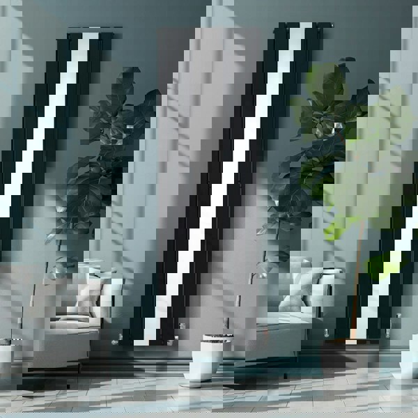 Monstershop Flat Mirror Radiator - 1800mm x 565mm - Black